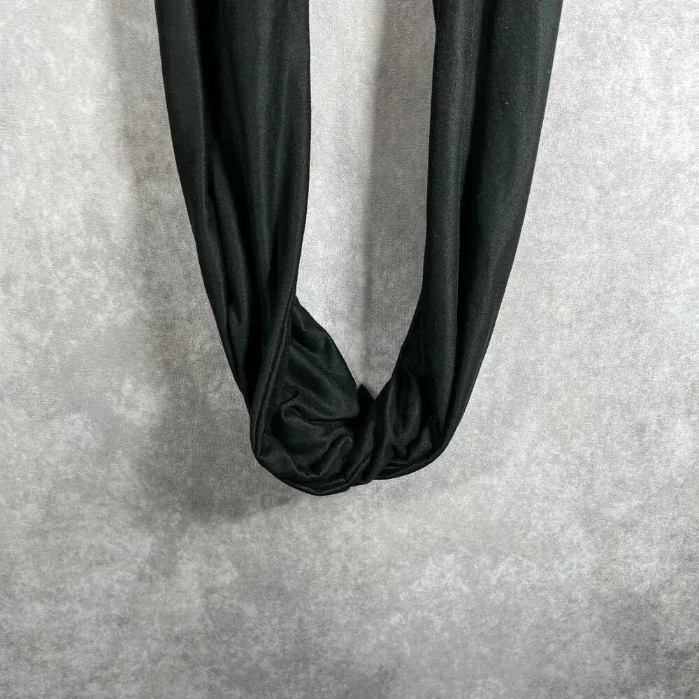 Beyond Yoga‎ Hidden Pocket Infinity Scarf Womens One Size Black Lightweight